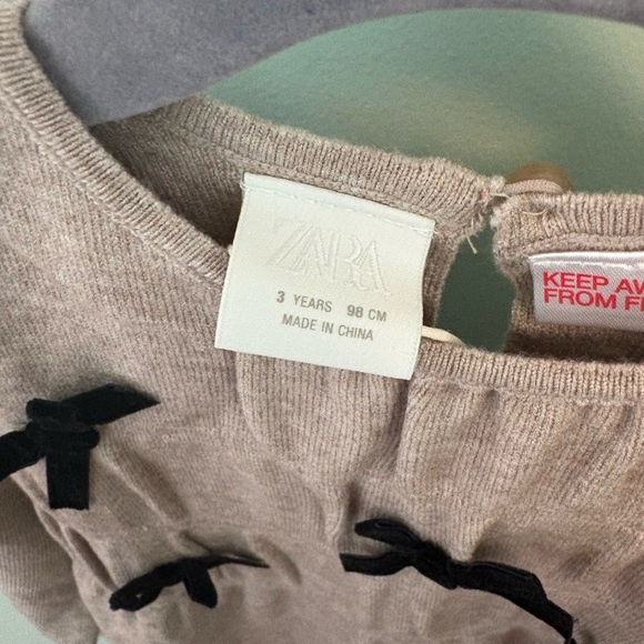 ZARA KNIT DRESS WITH BOWS - Picture 8 of 10
